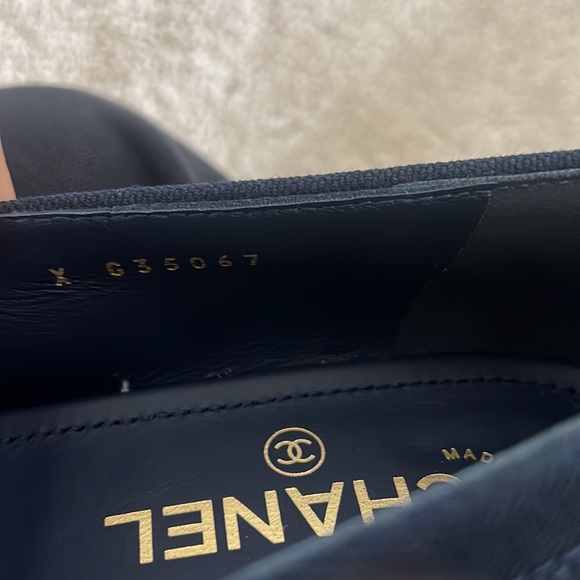 Authentic Chanel moccasins loafers size 38.5 - Picture 9 of 10